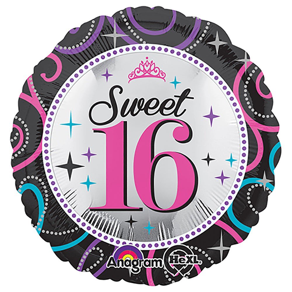 Sweet 16 Sparkle Foil Balloon