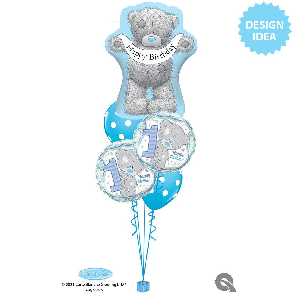 Foil Balloon Boys 1st Birthday Tatty Teddy