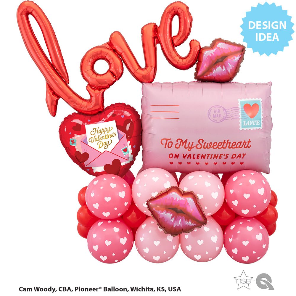 Valentine's Love Letter Foil Balloon