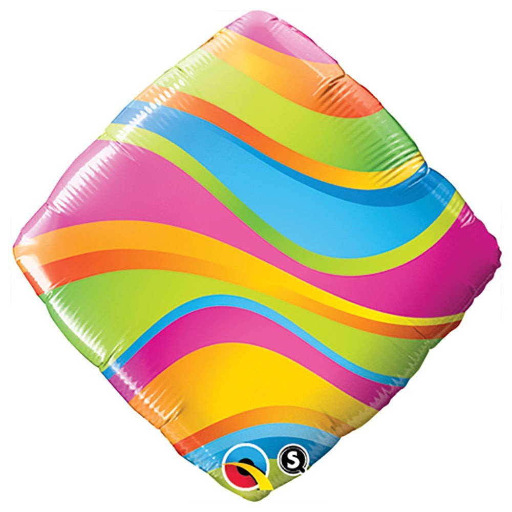 Foil Balloon 18 Inch Wavy Stripes Accent Patterns