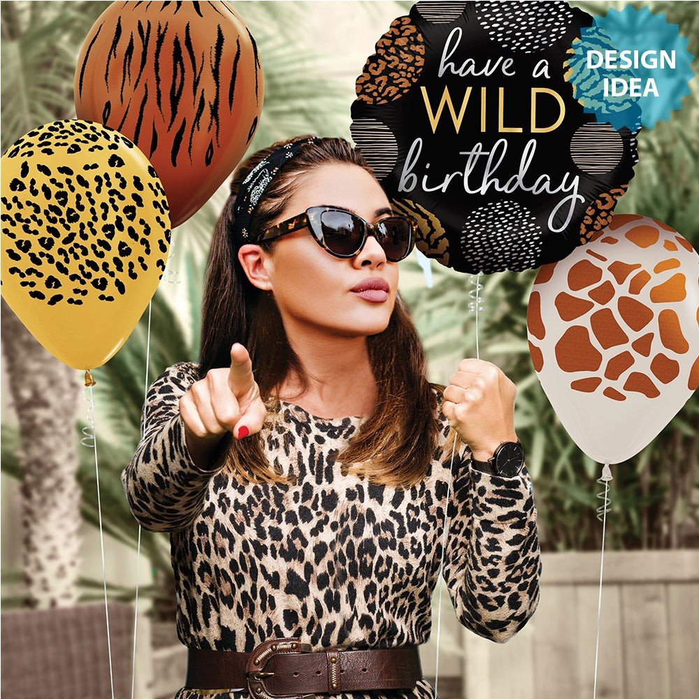 Foil Balloon Wild Birthday 18 Inch