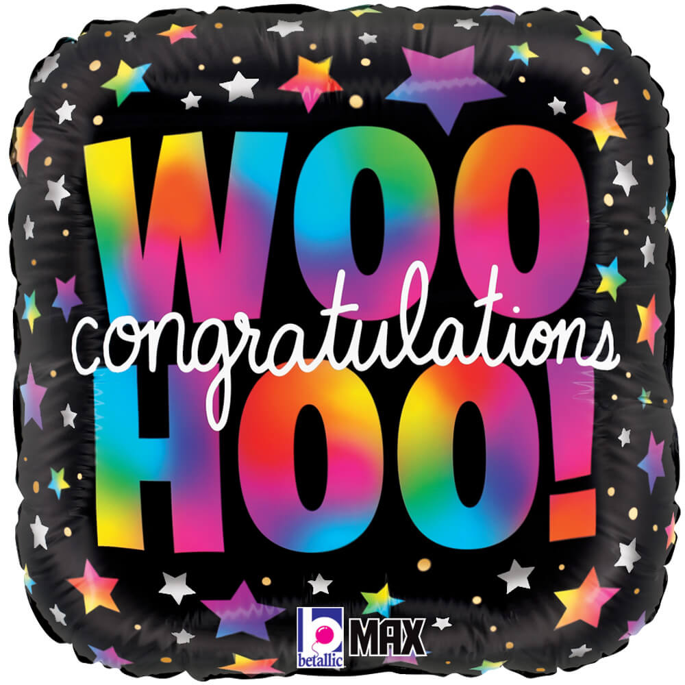 Foil Balloon WOO HOO! Congratulations