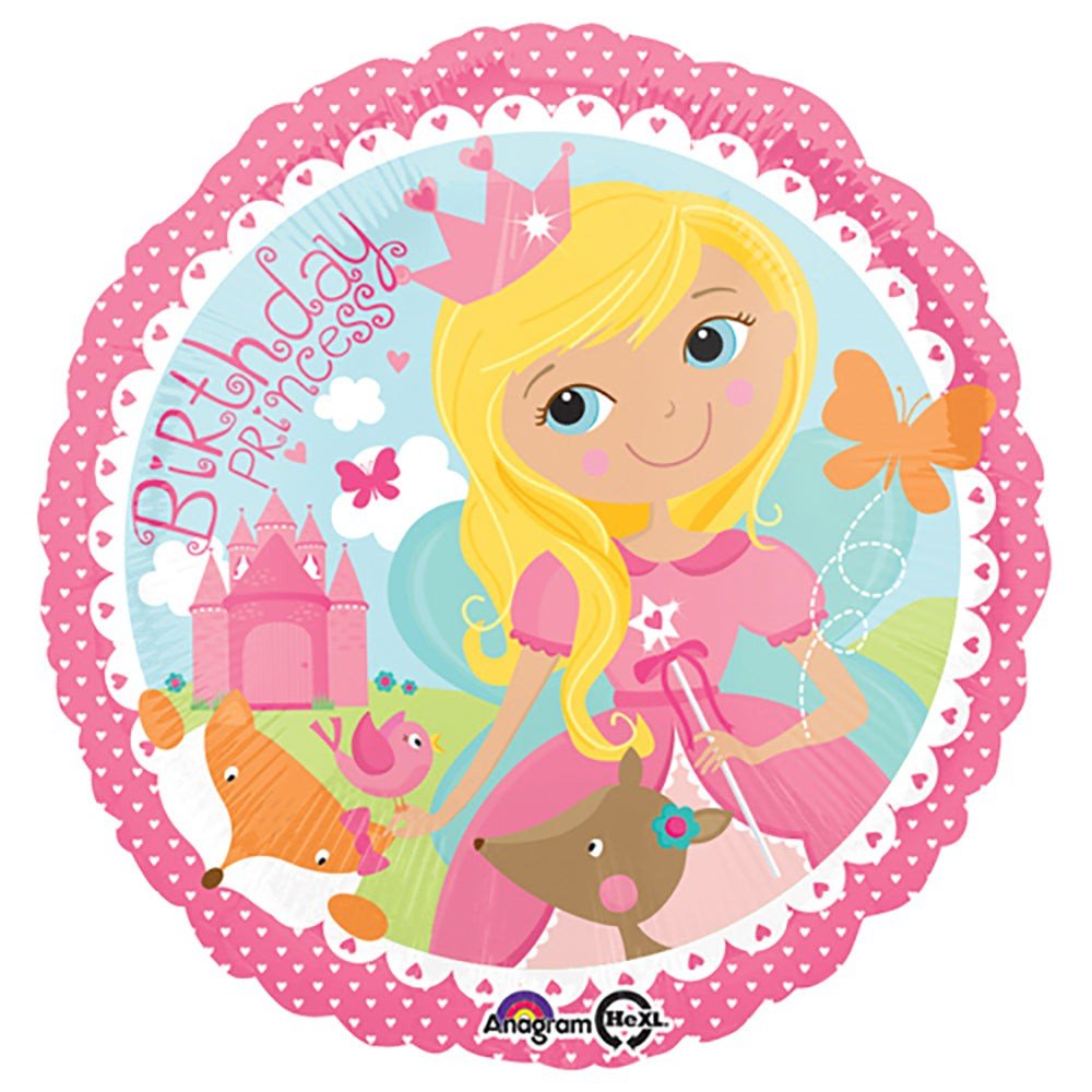 Foil Balloon Woodland Princess Happy Birthday