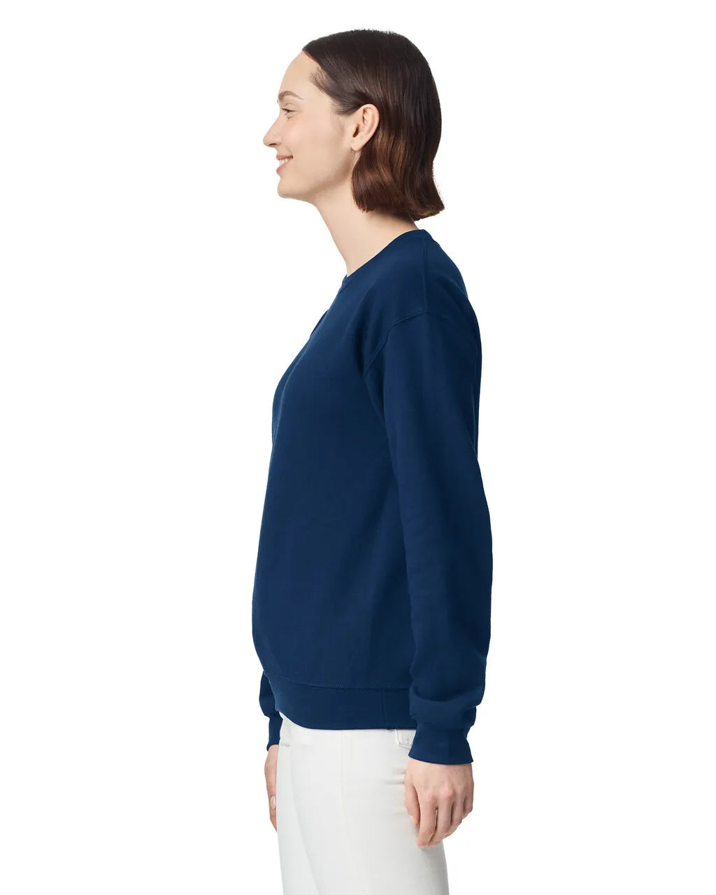 Gildan 18000 Cotton Blend Sweatshirt Fabric - Navy, Classic Fit, Tubular Body (1 Piece)