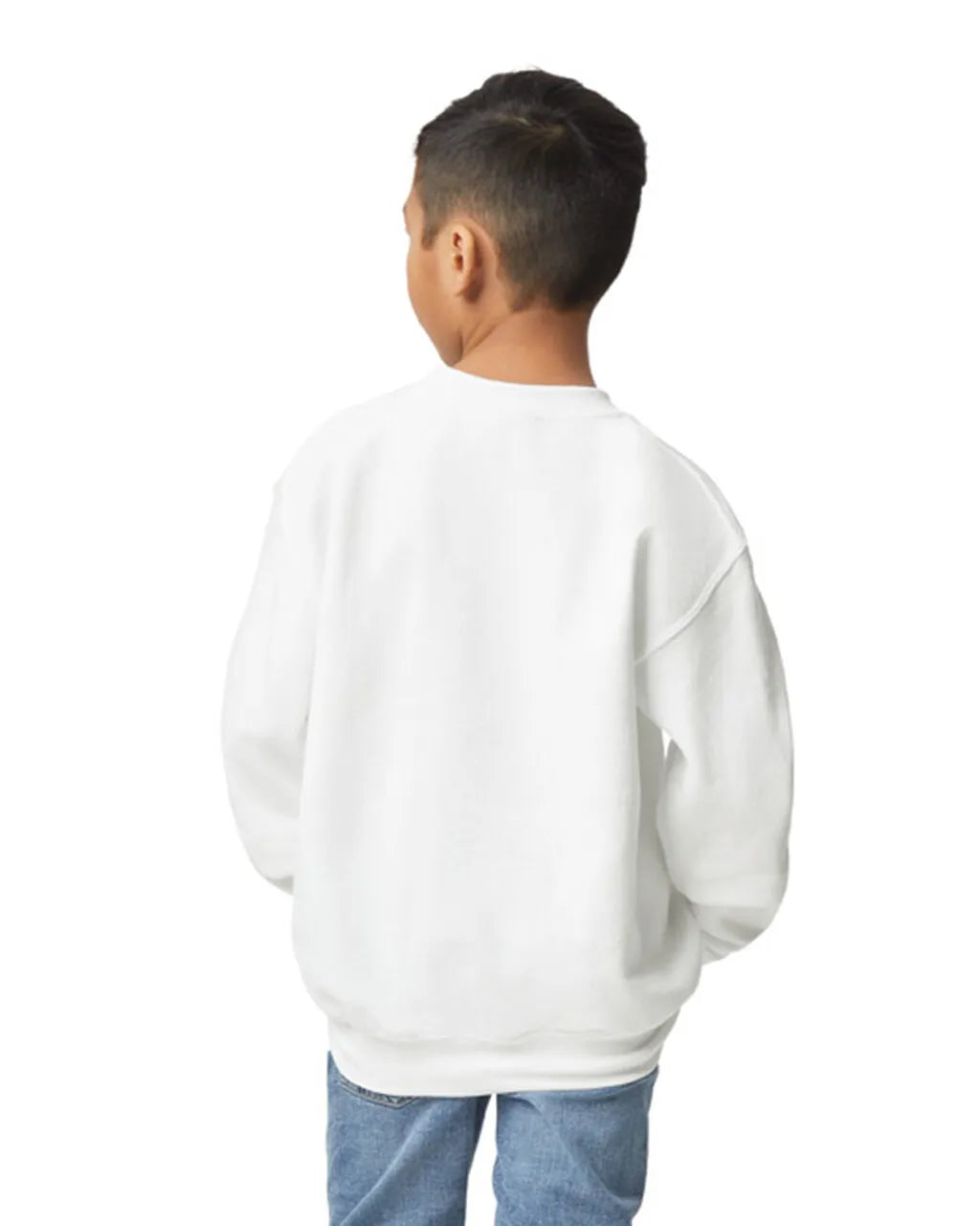 Gildan 18000B Youth Sweatshirt - White