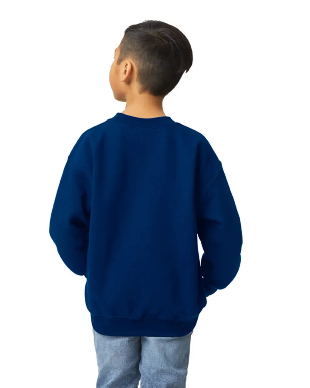 Gildan 18000B Youth Sweatshirt - Navy, Fleece Fabric (XS, S, M, L, XL) (1 Unit)