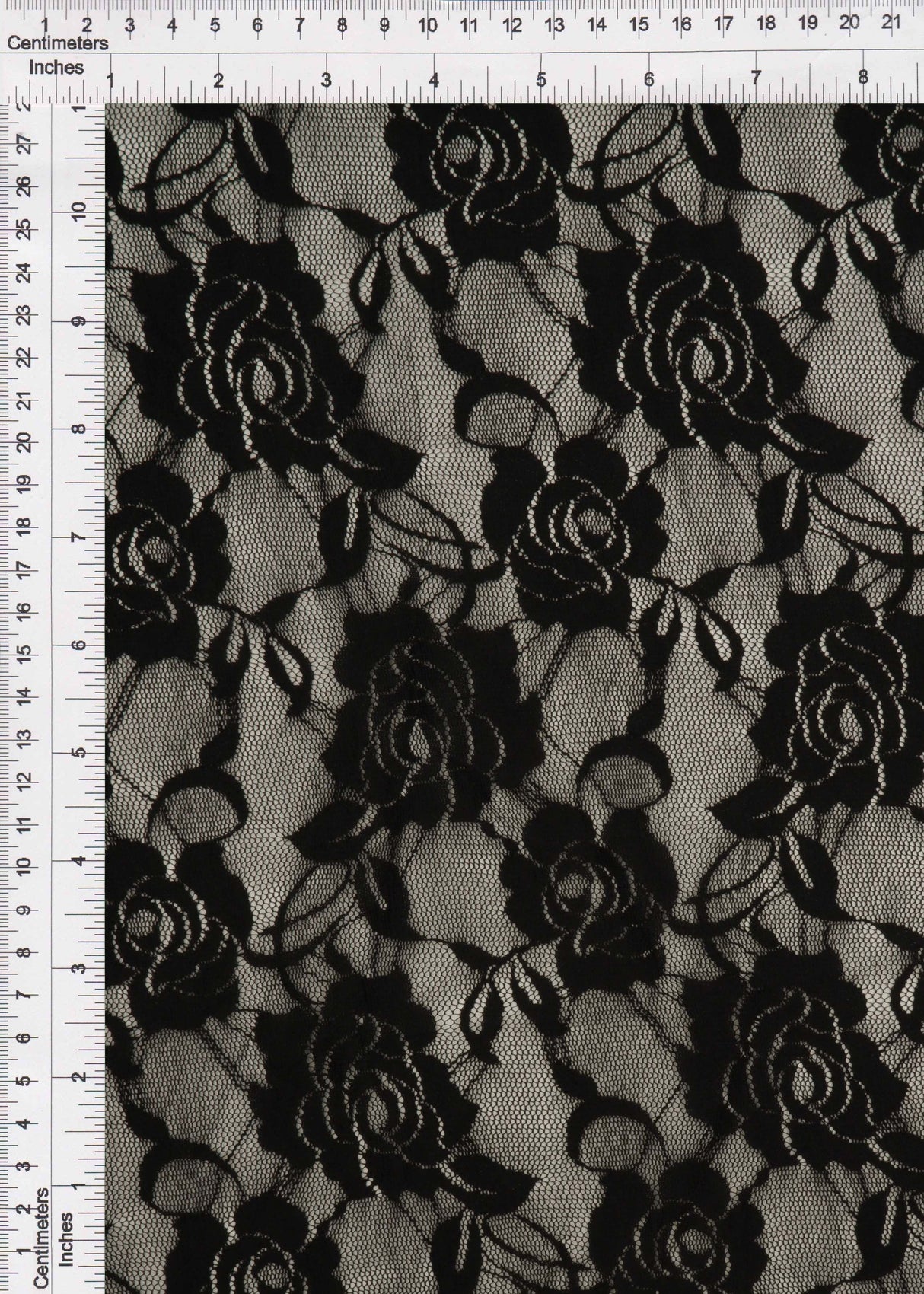 Solid Lace Fabric in Black