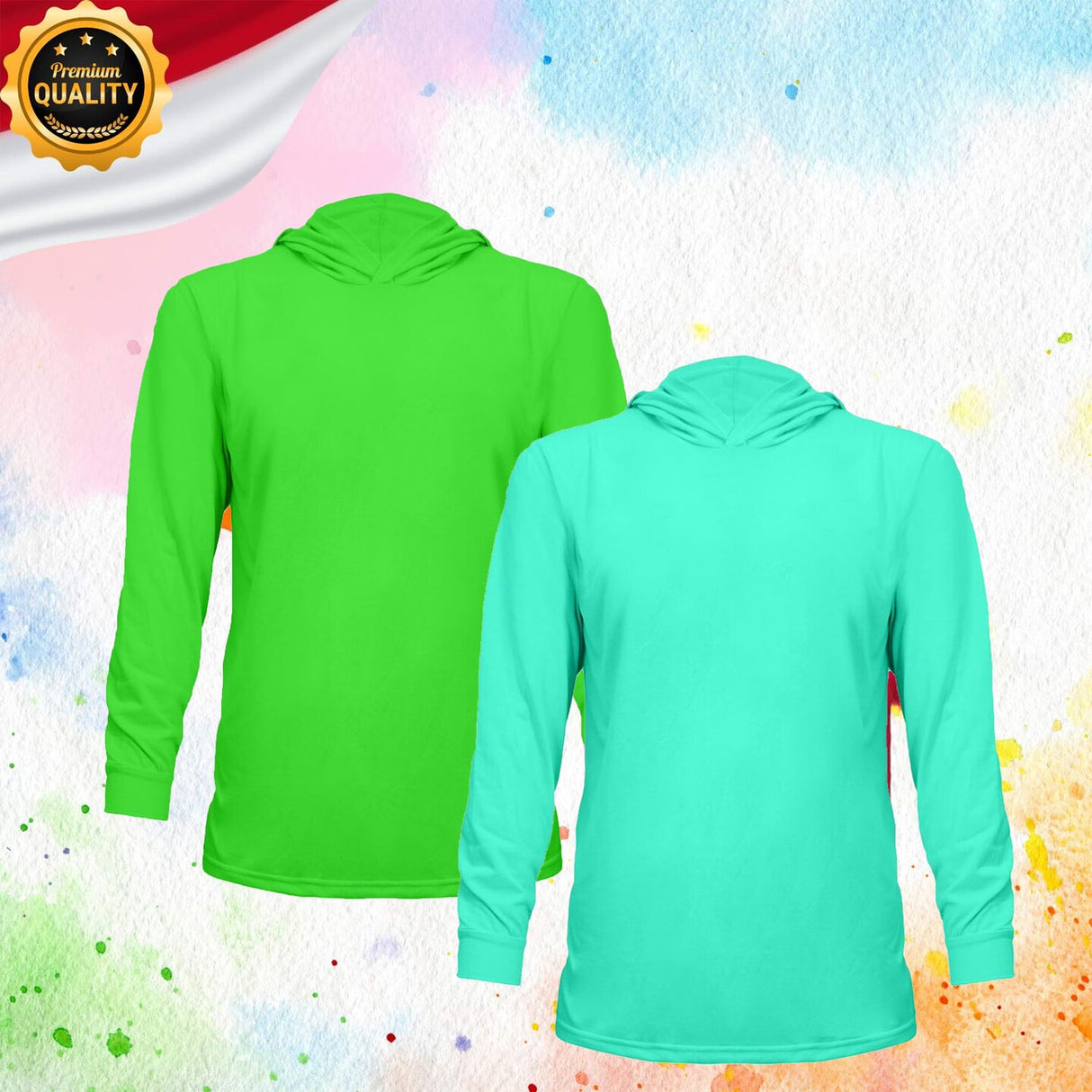 High Visibility Safety Hoodie with Reflective Stripes