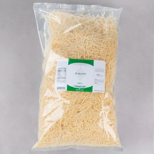 Marano Select 5 lb. Domestic Shredded Parmesan Cheese - 4/Case