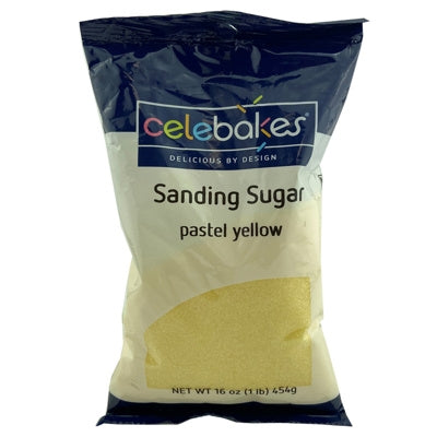 Pastel Yellow Sanding Sugar - 16 Ounce