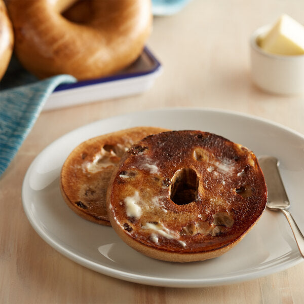 Original Bagel 4.5 oz. New York Style Cinnamon Raisin Bagel - 75/Case
