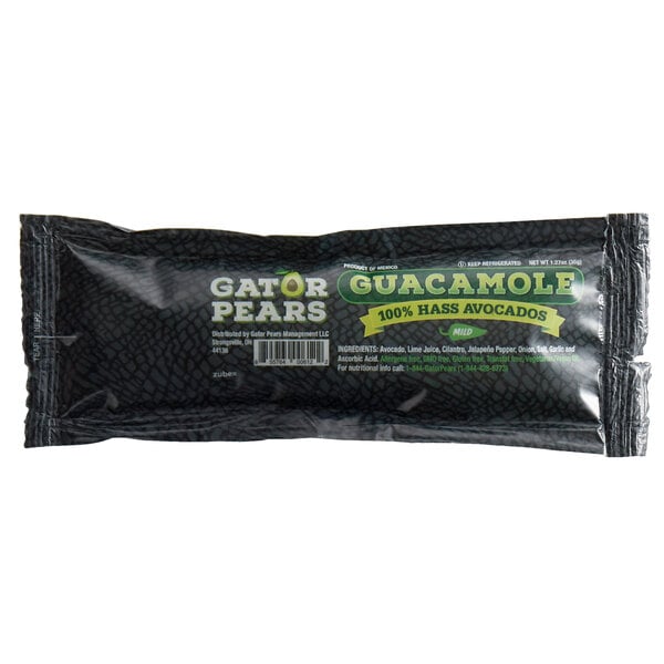 Gator Pears Mild Guacamole Portion Packet 1.27 oz. - 100/Case