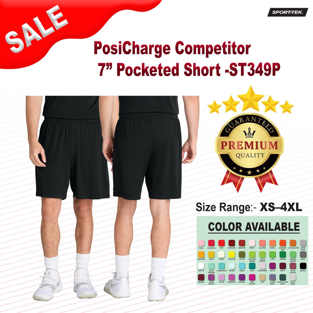 Sport-Tek® PosiCharge Competitor 7” Pocketed Short