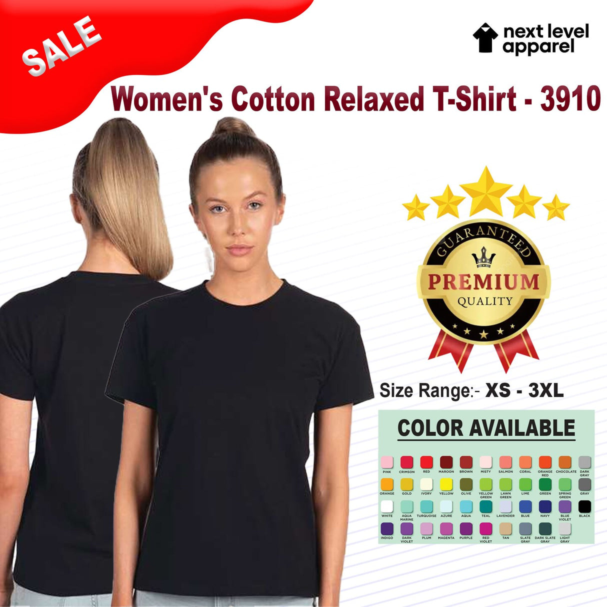 Next Level® Women's Cotton Relaxed Crewneck Short Sleeve T-Shirt