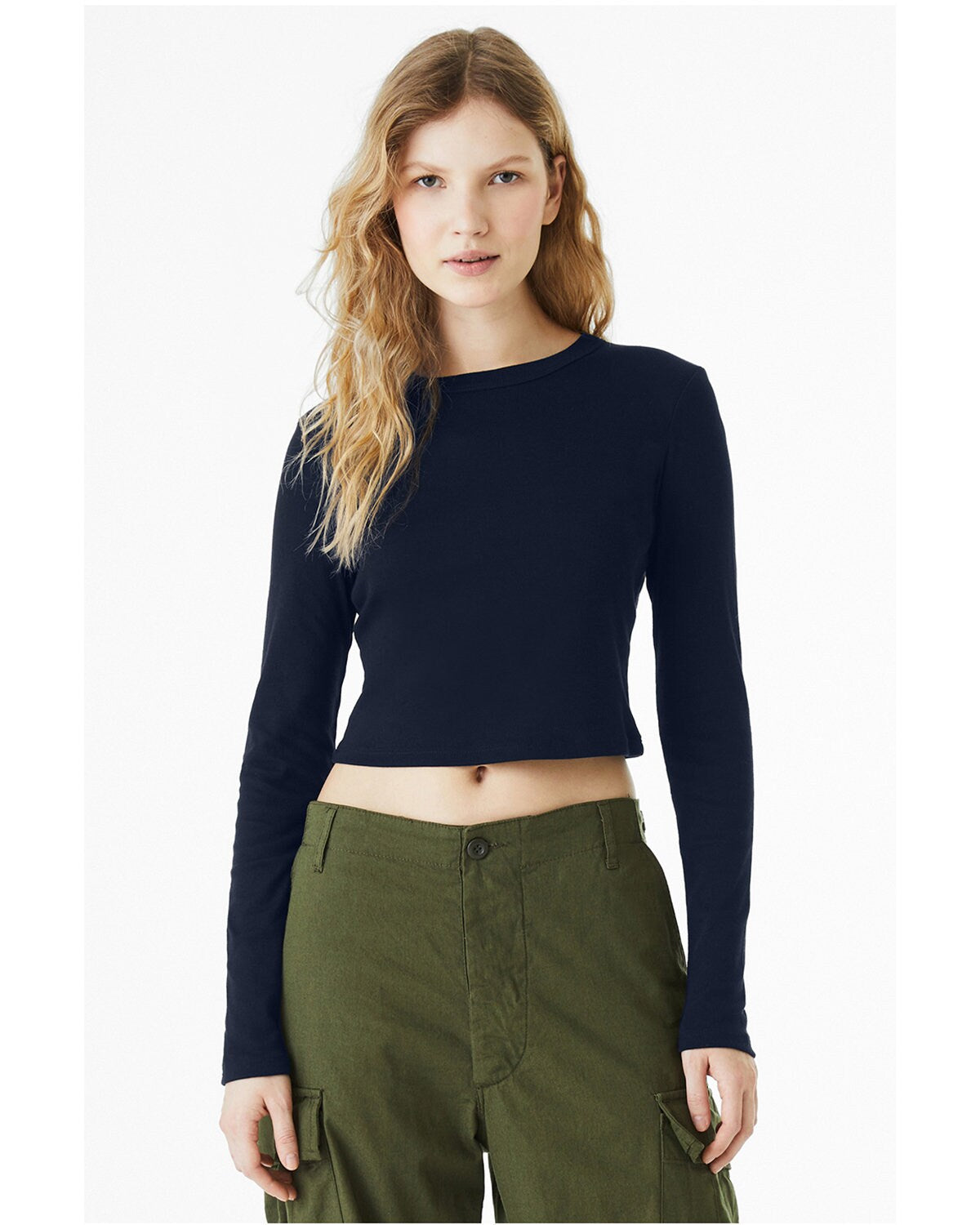 Bella + Canvas® Ladies Micro Ribbed Long Sleeve Baby T Shirt