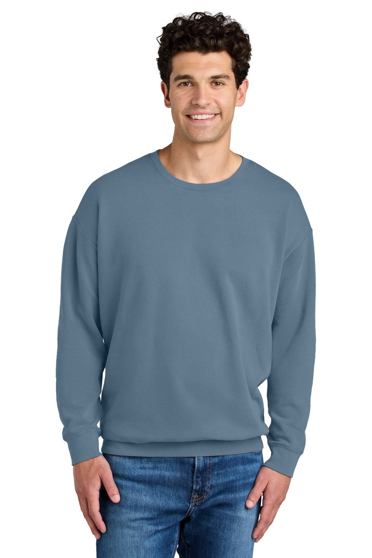 Comfort Colors® Lightweight Crewneck Long Sleeve Sweatshirt - 1466