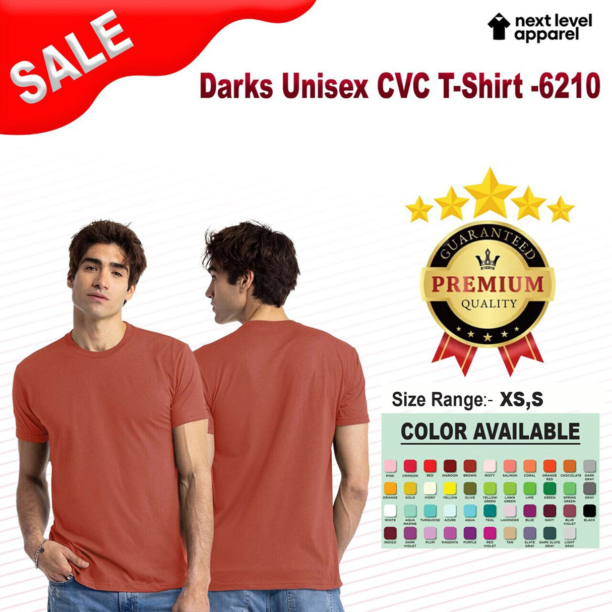 Next Level® Darks Unisex CVC Crewneck Short Sleeve T-Shirt