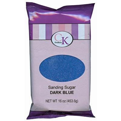 Dark Blue Sanding Sugar - 16 Ounce