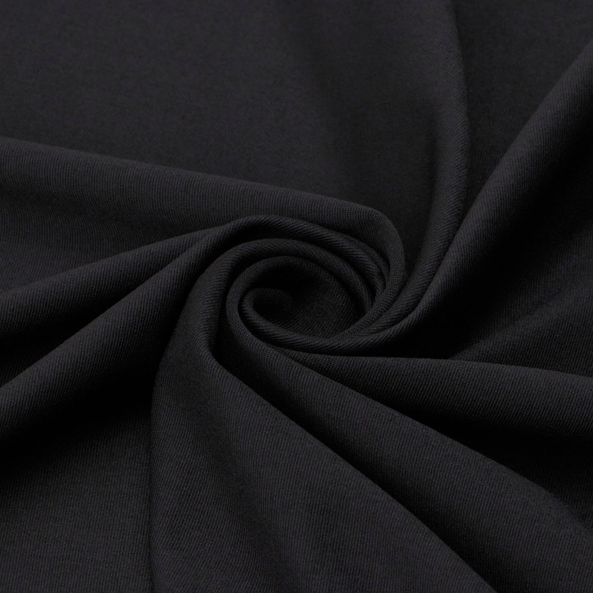 Elite Silky Polyester Spandex Fabric - Black, 60/61" Width (1 Yard)