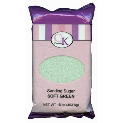 Soft Green Sanding Sugar - 16 Ounce