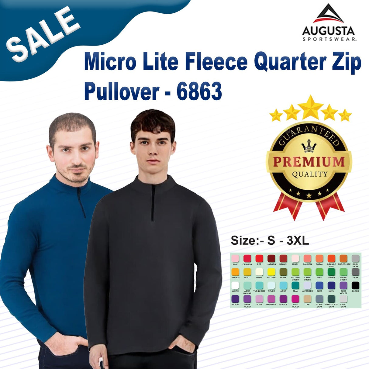 Augusta Sportswear® Unisex Micro Lite Fleece Quarter Zip Pullover