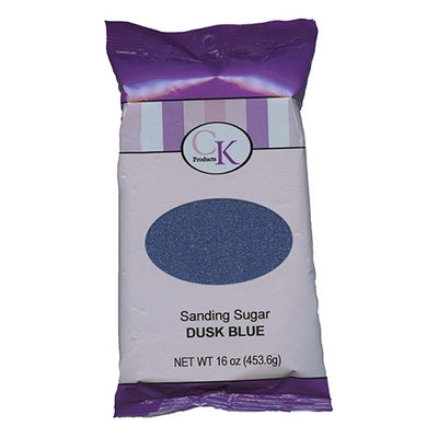 Dusk Blue Sanding Sugar - 16 Ounce