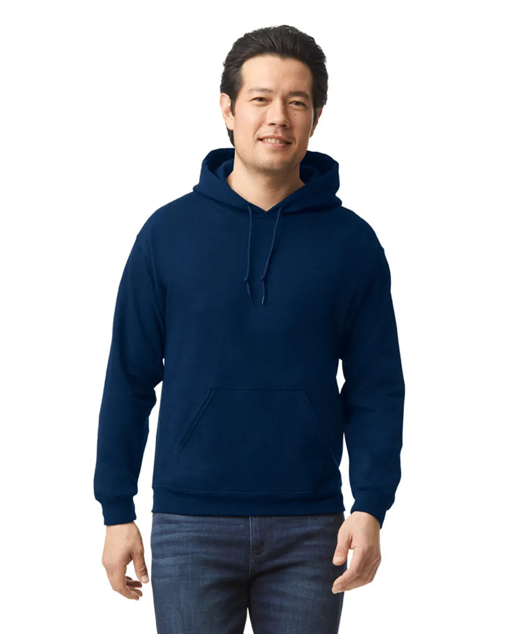 Gildan 18500 Heavy Blend Pullover Hoodie - Navy, Classic Fit, Double-Lined Hood (1 Unit)