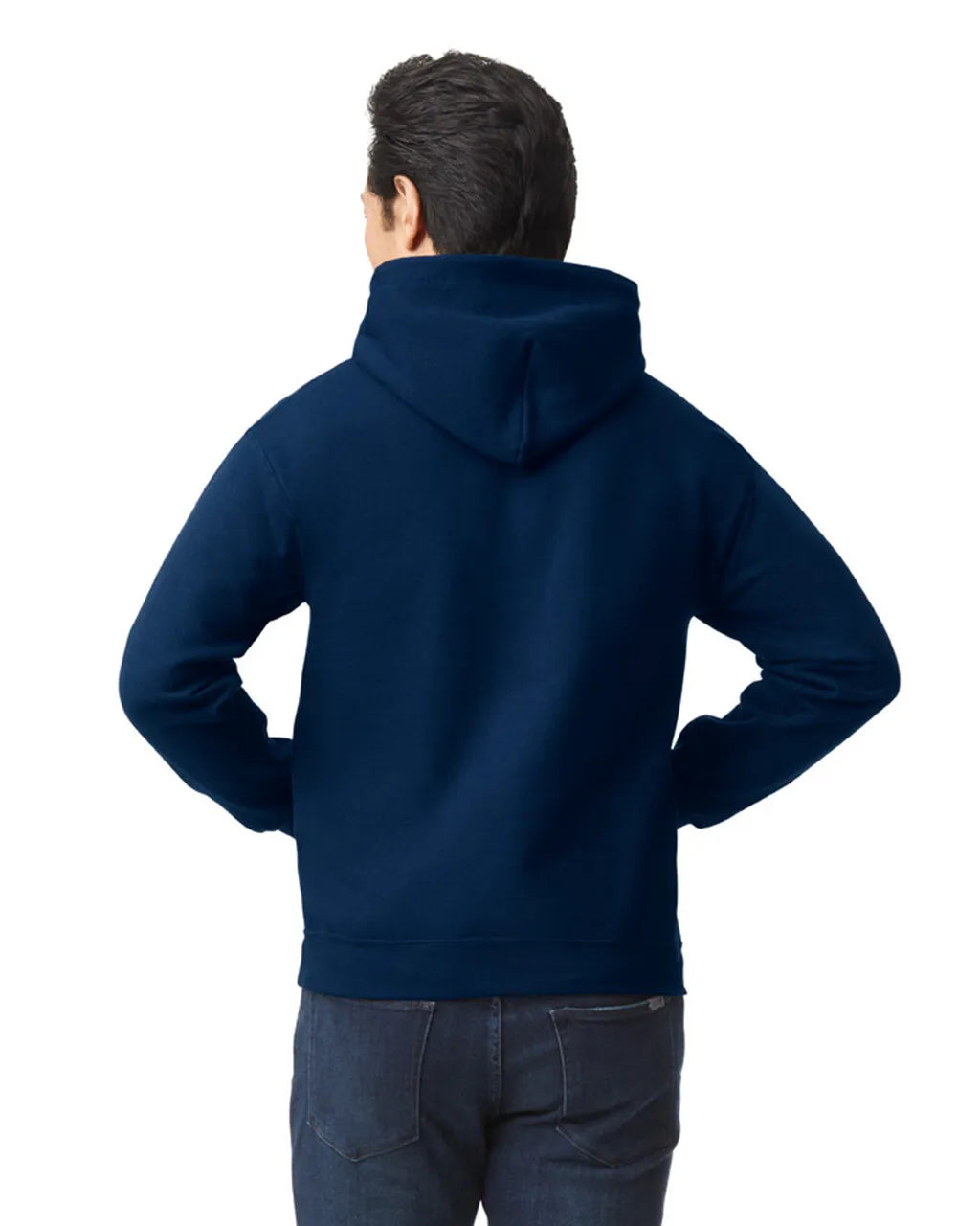 Gildan 18500 Heavy Blend Pullover Hoodie - Navy, Classic Fit, Double-Lined Hood (1 Unit)
