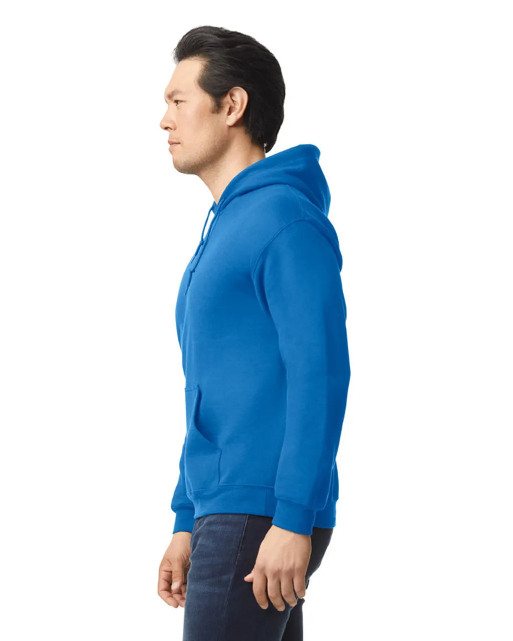 Gildan 18500 Pullover Hoodie - Heavy Blend Cotton Polyester Fabric - Royal, Classic Fit, Double-Lined Hood (1 Unit)