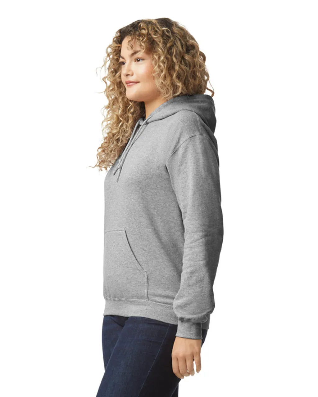 Gildan 18500 Pullover Hoodie - Heavy Blend Cotton Polyester Fabric, Sport Grey (1 Unit)