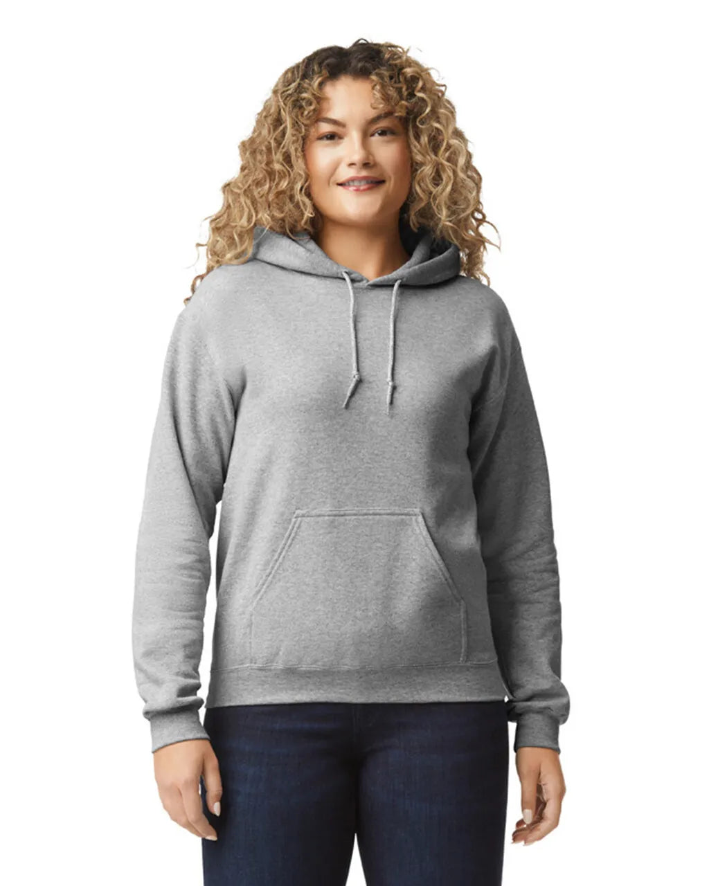 Gildan 18500 Pullover Hoodie - Heavy Blend Cotton Polyester Fabric, Sport Grey (1 Unit)