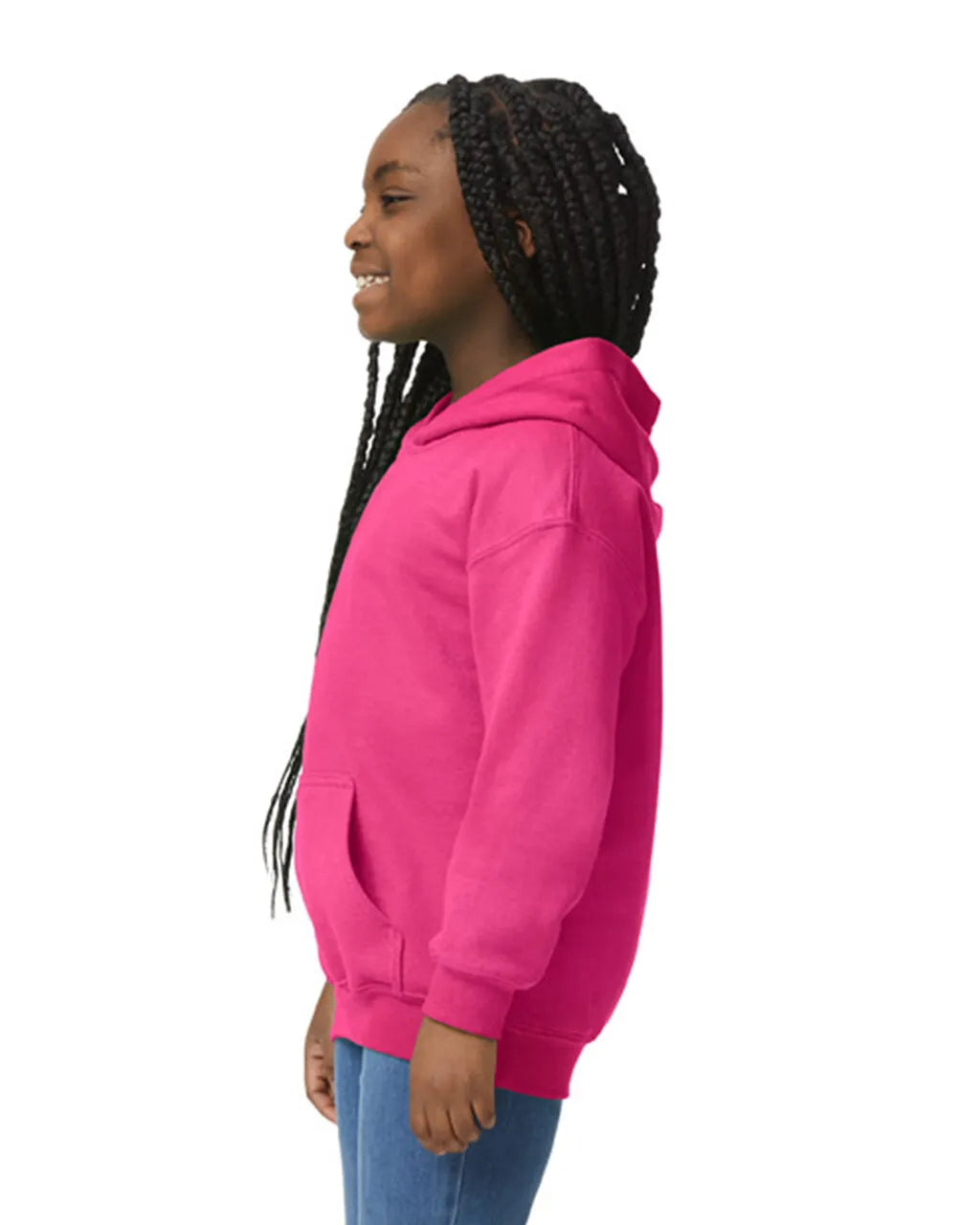 Gildan 18500B Youth Pullover Hoodie - Heavy Blend Fleece Fabric - Hot Pink (1 Piece)