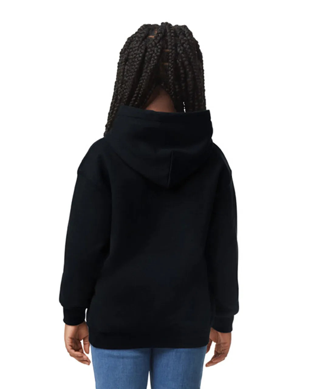 Gildan 18500B Youth Pullover Hoodie - Black, Fleece Fabric, Black, Classic Fit (1 Unit)