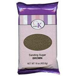 Brown Sanding Sugar - 16 Ounce