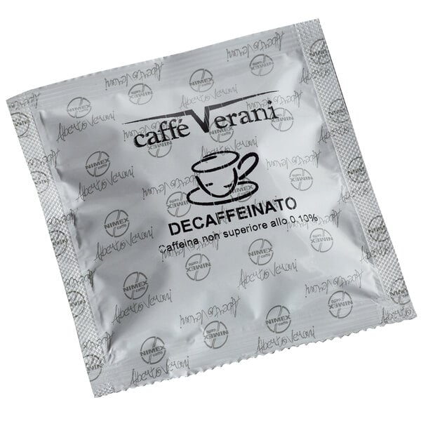 Caffe Verani Imported Italian Single Serve Decaf Espresso Pods - 150/Case