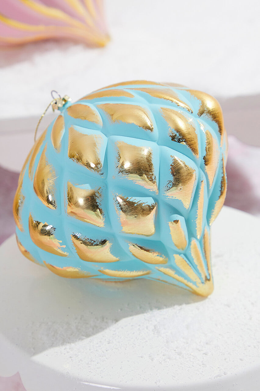 5” Mint Green & Gold Onion Ornament
