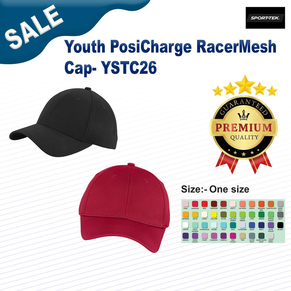 Sport-Tek® Youth PosiCharge RacerMesh Cap