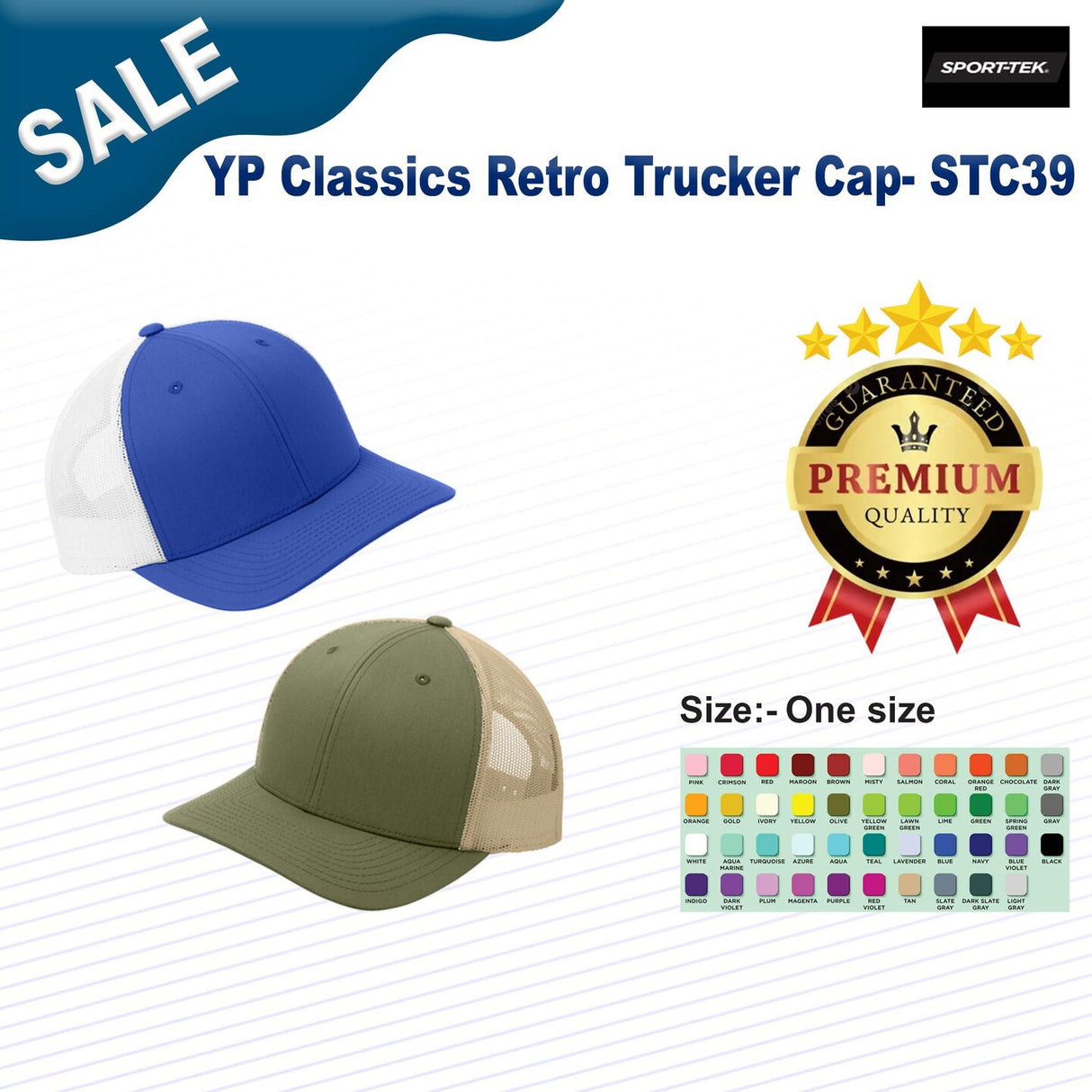 Sport-Tek® YP Classics Retro Trucker Cap