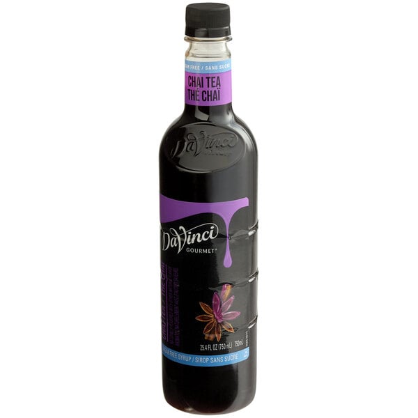 DaVinci Gourmet 750 mL Sugar-Free Chai Tea 7:1 Super Concentrate