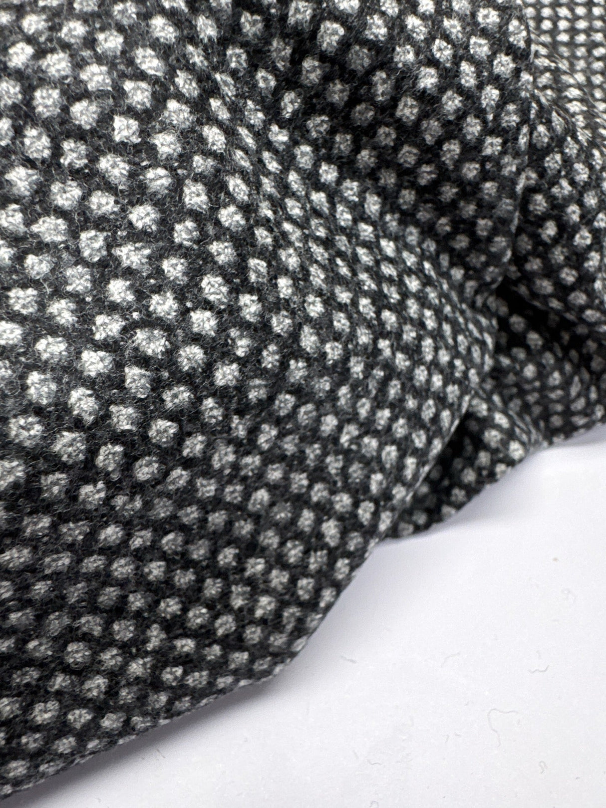 Wool Shades White Black Fabric