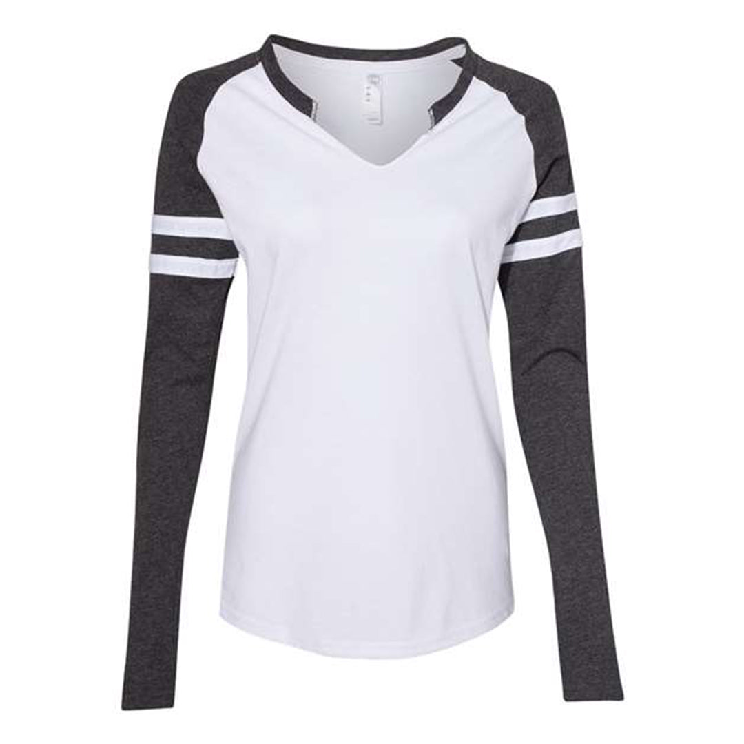 Women's Fine Jersey Mash Up Long Sleeve T-Shirt