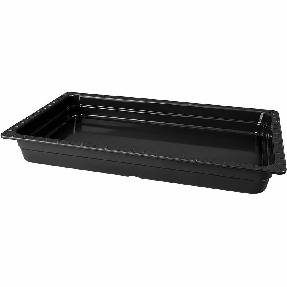 G. E. T. Melamine Food Pan Full Size Insert Pan, 13" x 21" x 2.5" Deep, Black