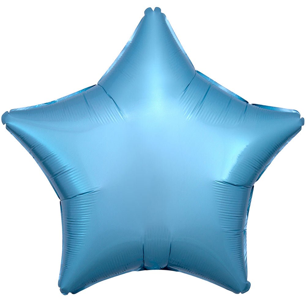 Foil Balloon 19 Inch Star Metallic Pearl Pastel Blue