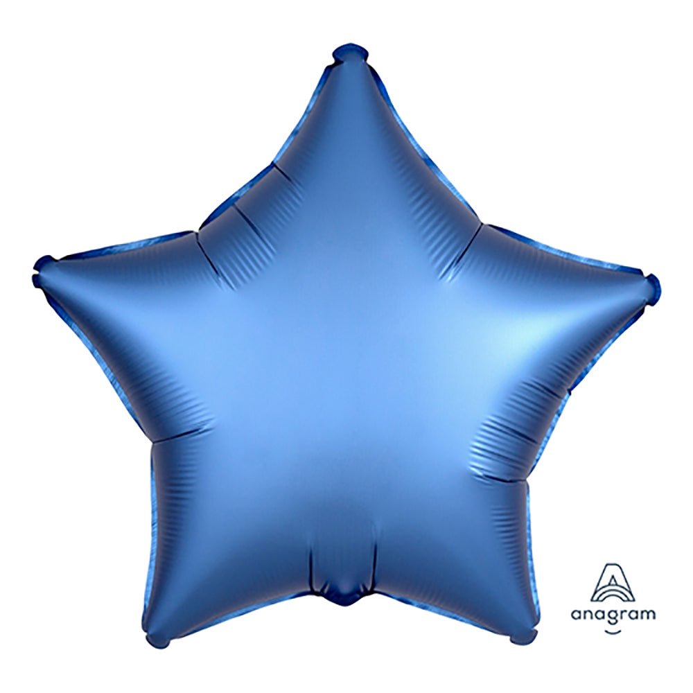 Foil Balloon 19 Inch Star Satin Luxe Azure