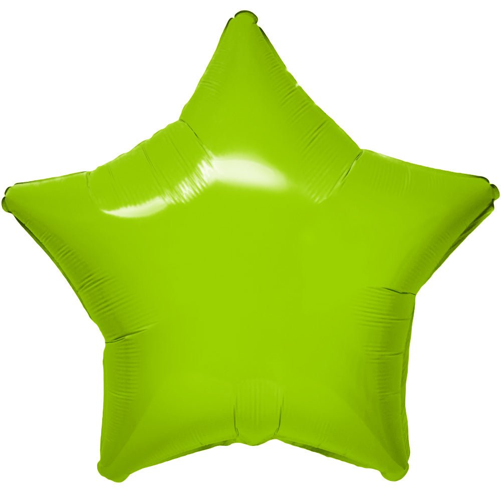 Foil Balloon 19 Inch Vibrant Green Star