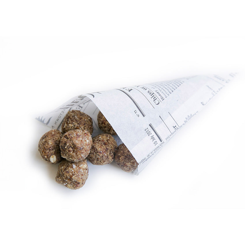 PacknWood Paper Cone, Newspaper Print, 7.1" - Pack Of 1000