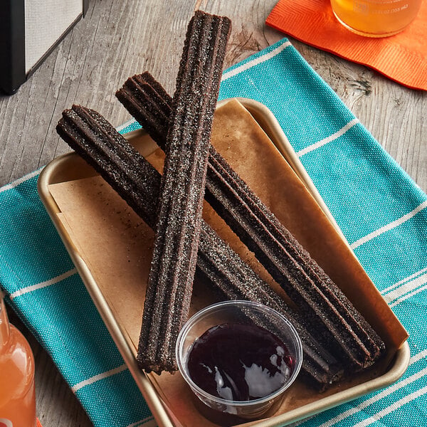 Hola Churros 8" Creme Filled Oreo Churros with Sugar Topping - 100/Case