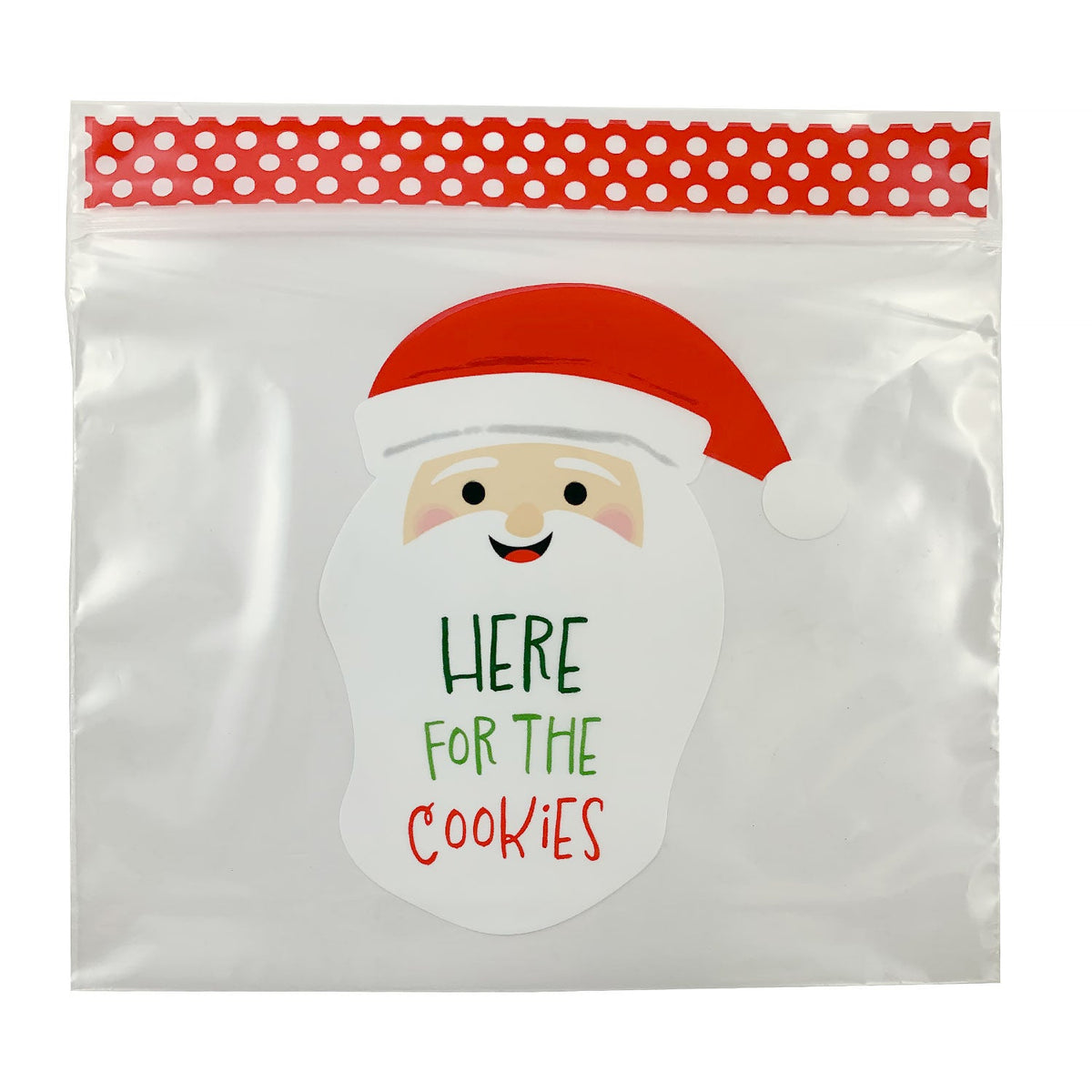 Wilton HERE FOR THE COOKIES Christmas Resealable Treat Bags – 20 Count