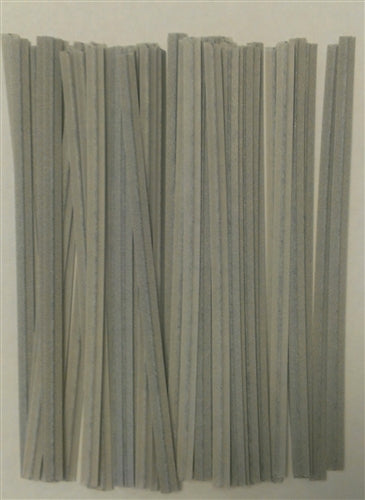 Gray Paper Twist Ties - 50 Pack