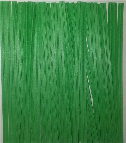 Green Paper Twist Ties - 100 Pack